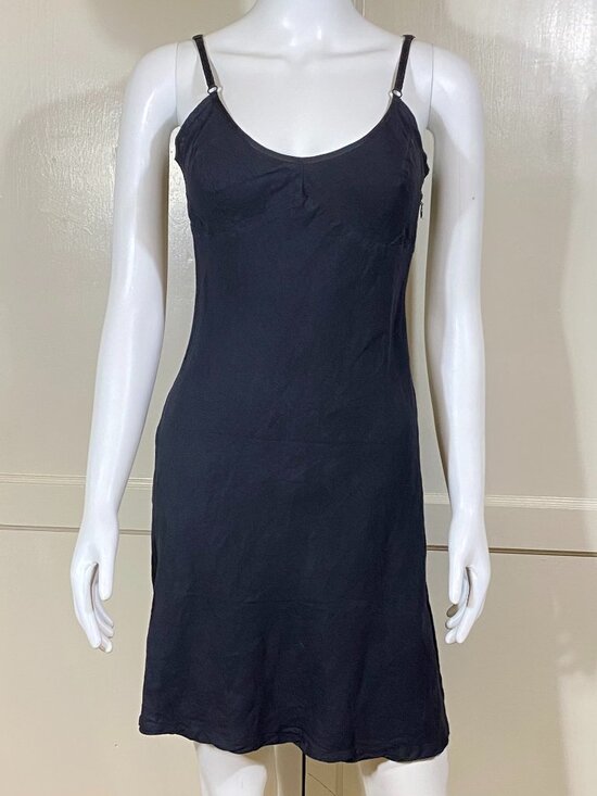 Fendi Dresses & Skirts - FENDI Jeans VINTAGE 90s Black Cotton Mini Slip Dress, Size IT 44, Fits US Small